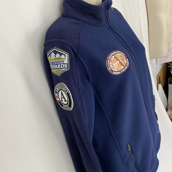 Patagonia Synchilla Fleece Jacket Womens Medium Full Zip OSM VISTA Team Blue - Picture 4 of 12